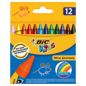 Kredki świecowe Bic Kids, 12 kolorów